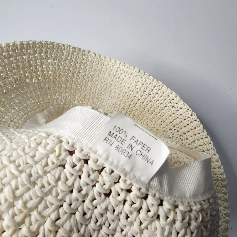 August Straw Bucket Hat 100% Bucket Hat